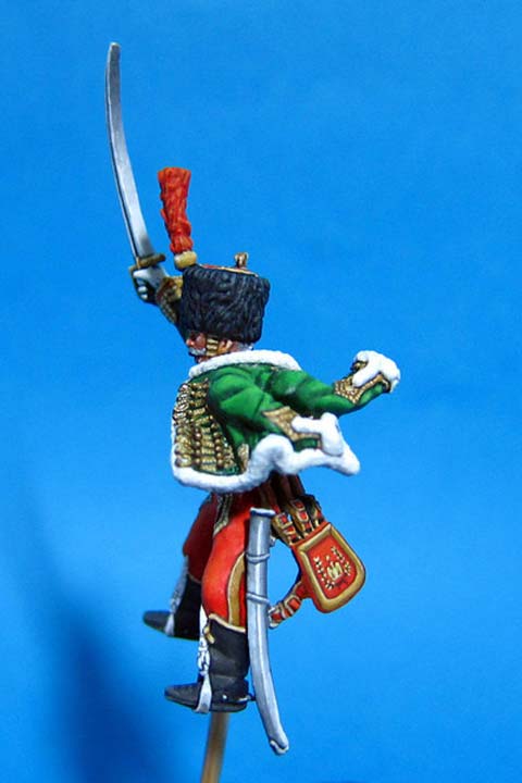 Husar francés del 7th de Husares en Waterloo - Escala 28mm