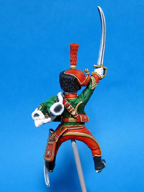 Husar francés del 7th de Husares en Waterloo - Escala 28mm