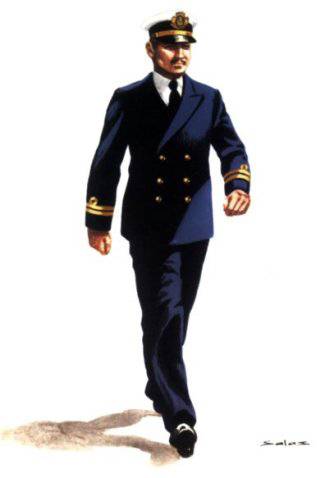 TENIENTE DE NAVIO, UNIFORME DE DIARIO - 1939